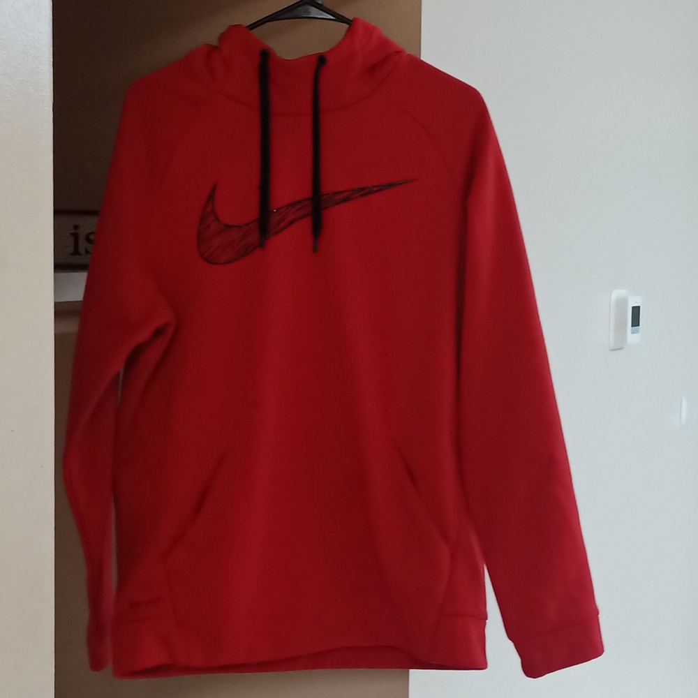 Red Nike dri-fit pullover